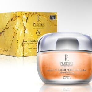 Argan Oil Cooling Facial Peeling Gel - Orange & Silver